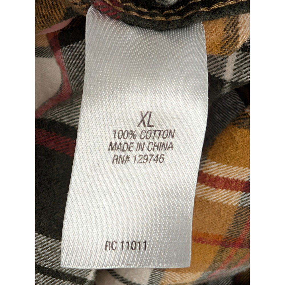 Ridgecut Toughwear Flannel Shirt XL Multicolor Plaid Cotton Heavy Workwear - Picture 4 of 7